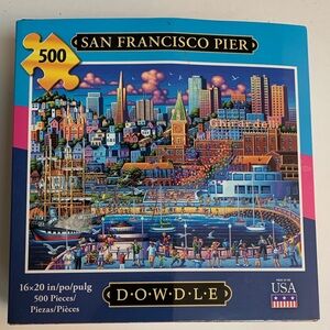 Dowdle San Francisco Pier 500-Piece Puzzle. Pre-owned. Smoke free home.